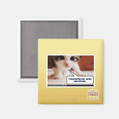 Ich jage schlechte Fahnen Magnet (Vorderseite/Rückseite)