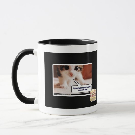 Ich jage schlechte Fing awai Tasse (Links)