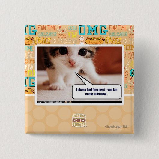 Ich jage schlechtes fing awai button (Vorderseite)