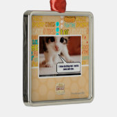 Ich jage schlechtes fing awai silbernes ornament (Rechts)