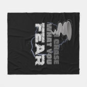 Ich jage, was Sie fürchten Tornado Chaser Fleecedecke (Vorderseite (Horizontal))