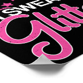 Ich juble so hart ich Sweat Glitzer Cheerleader Gi Poster (Ecke)