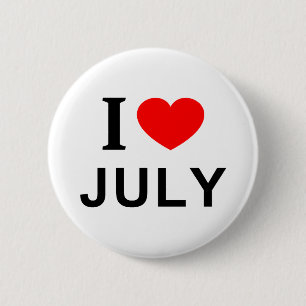 Ich ❤️ JULI Ich liebe Juli Ich mag Juli Button
