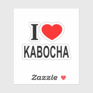 Ich ❤️ KABOCHA Ich liebe KABOCHA Ich mag KABOCHA V Aufkleber