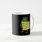 Ich Kack nicht immer, aber wenn ... Green Cheek Co Kaffeetasse (VorderseiteRechts)