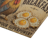 Ich kacke Frühstück Schneidebrett (Ecke)