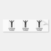 Ich kackte heute autoaufkleber (Vorne)