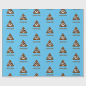 Ich Kackte heute das Funny Emoticon Muster Geschenkpapier (Flach)