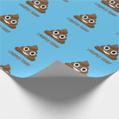 Ich Kackte heute das Funny Emoticon Muster Geschenkpapier (Ecke)
