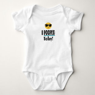 Ich KACKTE heute Emoji Funny Sarcastic Baby Strampler