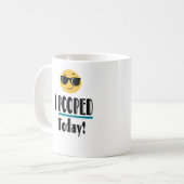 Ich KACKTE heute Emoji Funny Sarcastic Kaffeetasse (Vorderseite Links)