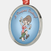 Ich kackte heute! - f ornament aus metall (Links)