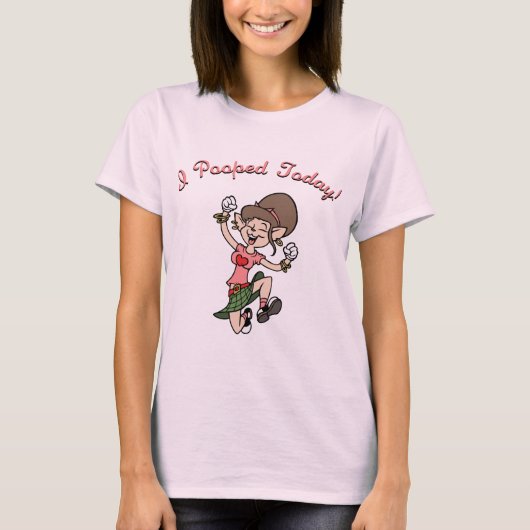 Ich kackte heute! - f T-Shirt (Vorderseite)