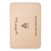 Ich Kackte heute Funny Emoticon Badematte (Vorderseite Vertikal)