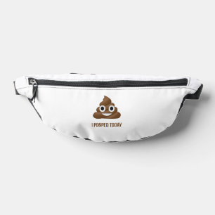 Ich Kackte heute Funny Emoticon Bauchtasche