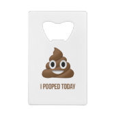 Ich Kackte heute Funny Emoticon Geldbeutel Flaschenöffner (Rückseite)