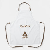 Ich Kackte heute Funny Poo Emoji Personalisiert Schürze (Vorderseite)