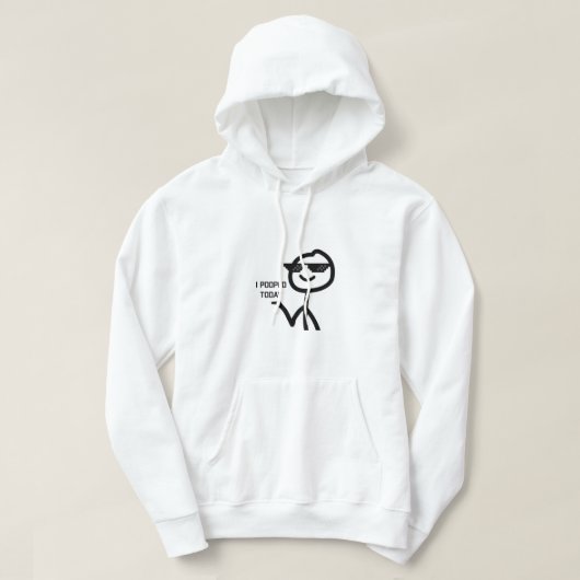 Ich Kackte heute Funny Stickman Meme Hoodie (Design vorne)
