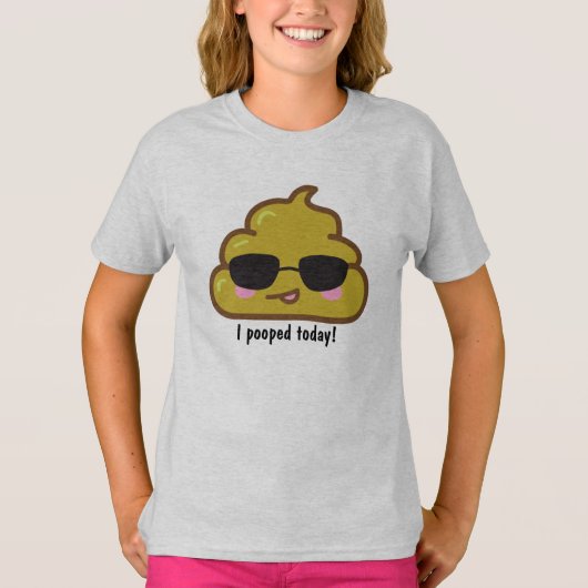 ICH KACKTE HEUTE! Funny T - Shirt (Vorderseite)