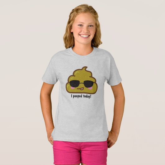 ICH KACKTE HEUTE! Funny T - Shirt (Vorne ganz)