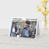 ICH KACKTE HEUTE GEFÄHRLICH ÜBER DIE HILFE-GEBURTS KARTE (Gelbe Blume)