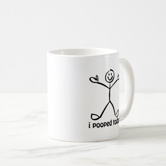 Ich kackte heute kaffeetasse (VorderseiteRechts)