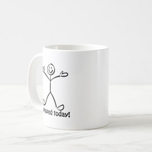 Ich kackte heute kaffeetasse (Vorderseite Links)