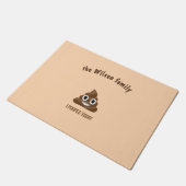 Ich kackte heute lächelnden Poo Emoticon Fußmatte (Schrägansicht)