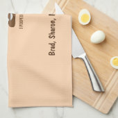 Ich kackte heute lustigen Emoticon Geschirrtuch (Viertel Falte)