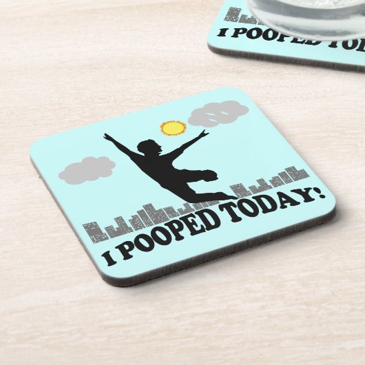 Ich kackte heute untersetzer (Linke Seite)