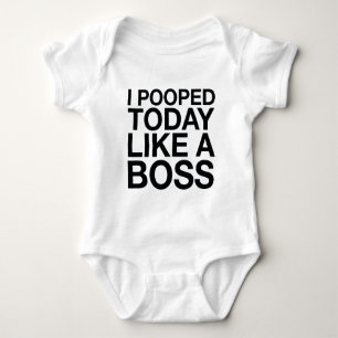 Ich Kackte heute wie ein Boss Baby Strampler