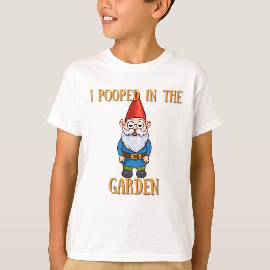 Ich kackte in der Gartenzwerge T-Shirt (Vorderseite)