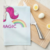 Ich Kackte Magic Funny Unicorn Sprichwort Geschirrtuch (Viertel Falte)