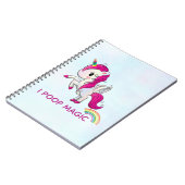 Ich Kackte Magic Funny Unicorn Sprichwort Notizblock (Linke Seite)