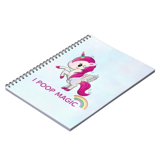 Ich Kackte Magic Funny Unicorn Sprichwort Notizblock (Linke Seite)