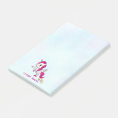 Ich Kackte Magic Funny Unicorn Sprichwort Post-it Klebezettel (angewinkelt)