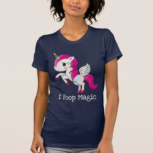 Ich Kackte Magic Funny Unicorn Sprichwort T-Shirt (Vorderseite)