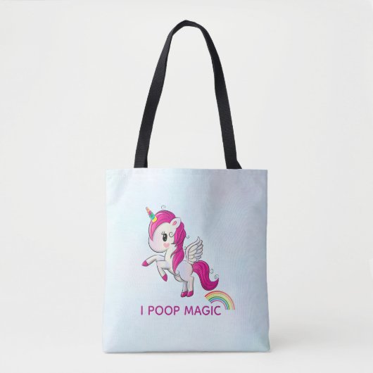 Ich Kackte Magic Funny Unicorn Sprichwort Tasche (Vorderseite)