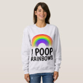 Ich KACKTE RAINBOWS Funny T - Shirt (Vorne ganz)