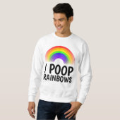 Ich KACKTE RAINBOWS Funny T - Shirt (Vorne ganz)