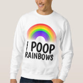 Ich KACKTE RAINBOWS Funny T - Shirt (Vorderseite)