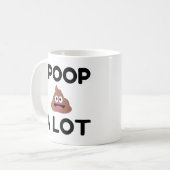 Ich Kackte viel Kaffeetasse (Vorderseite Links)