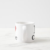 ICH ❤️ Kaffee KUNSTBAR Espressotasse (Rückseite)