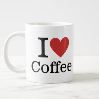 ICH ❤️ Kaffee KUNSTBAR Jumbo-Tasse