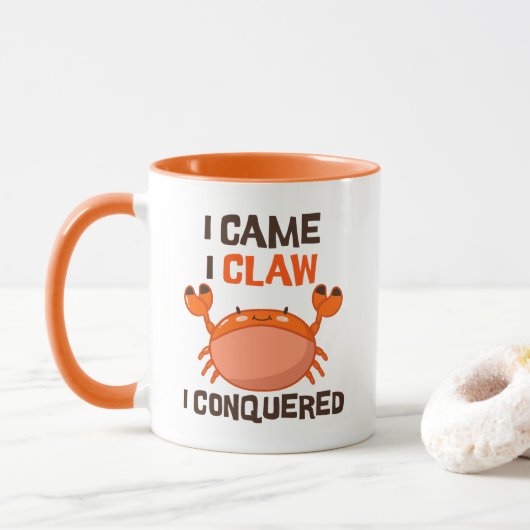 Ich kam, als Claw I Kawaii Crab eroberte Tasse (Mit Donut)