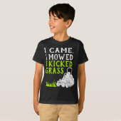 Ich kam, als ich mähte, wurde das Gras-Funny-Rasen T-Shirt (Vorne ganz)