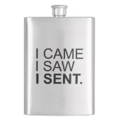 Ich kam, als ich sah, dass ich abgeschickt habe flachmann (Vorderseite)