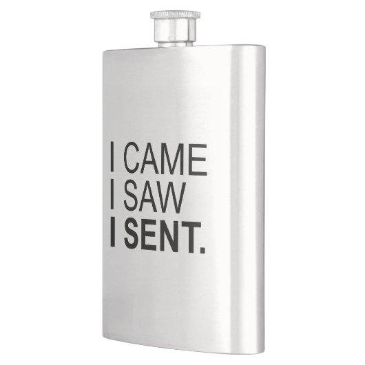 Ich kam, als ich sah, dass ich abgeschickt habe flachmann (Links)