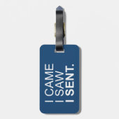 Ich kam, als ich sah, dass ich abgeschickt habe gepäckanhänger (Rückseite vertikal)