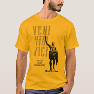 Ich kam, als ich sah, wie ich Veni Vidi Vici Mens T-Shirt